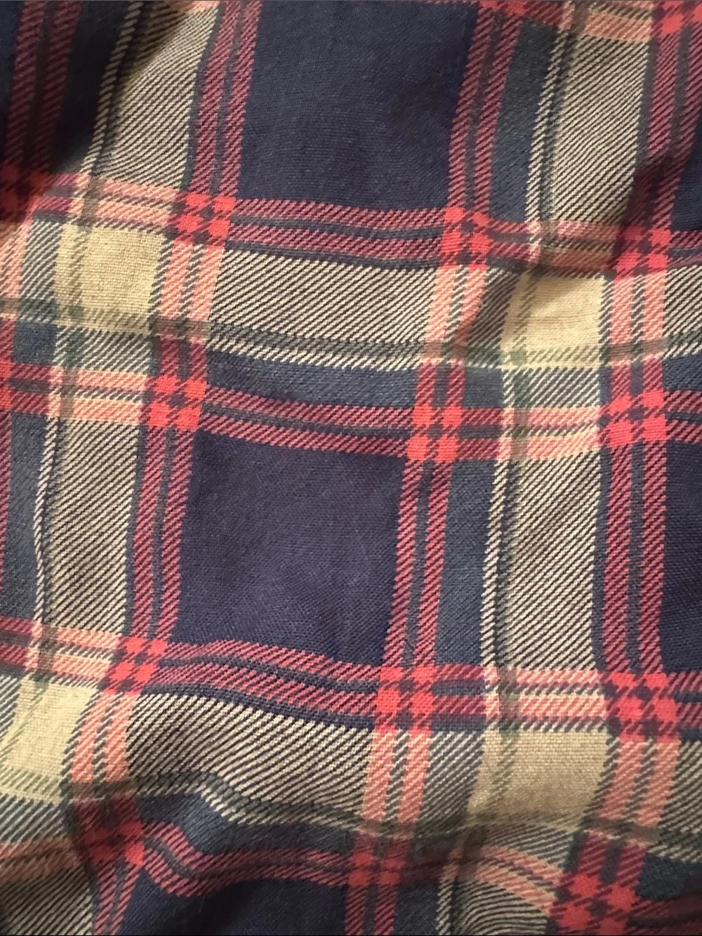 Abercrombie kids girls Navy/Pink Plaid Mini Skirt flowy elastic size large